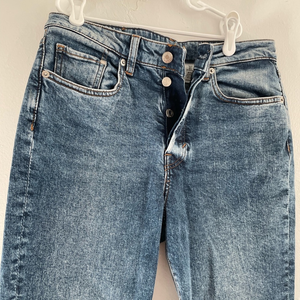 Mom Jeans - h&m , Ultra High Waist blue jeans